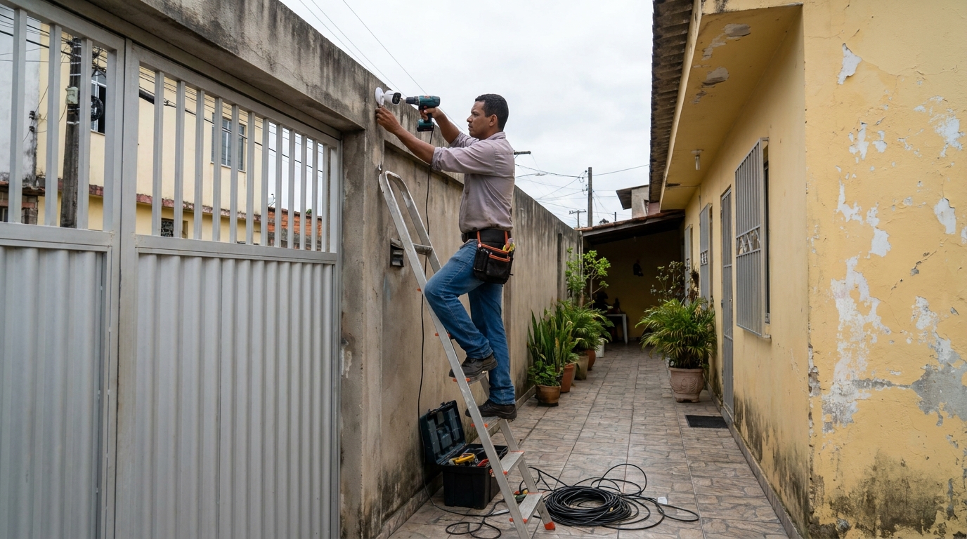 Instalacao de cameras de seguranca profissional em São Carlos‑SP