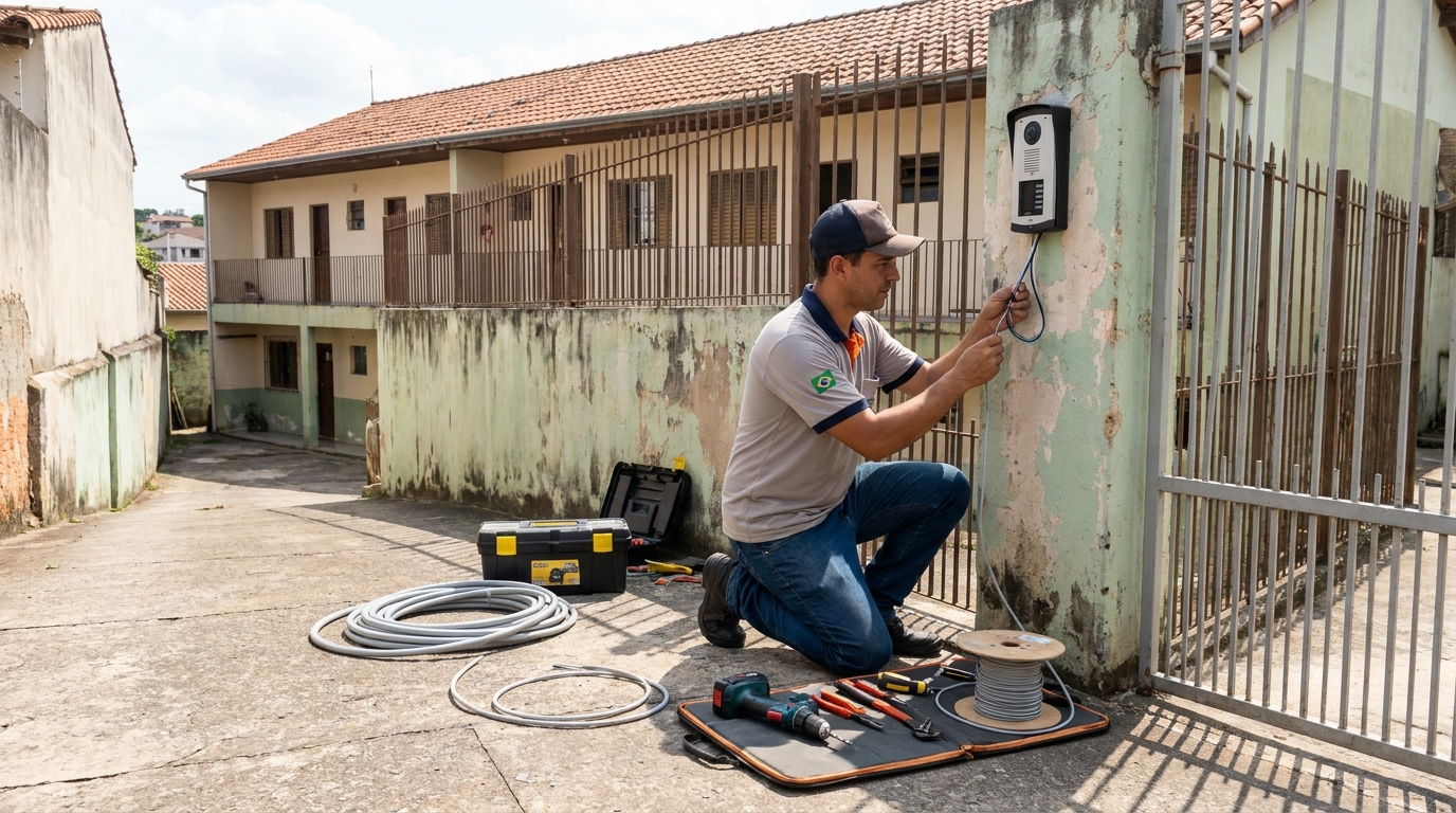 Instalacao de interfone residencial em São Carlos‑SP