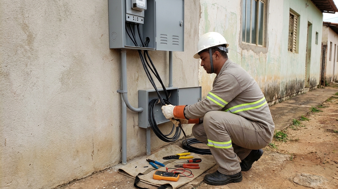 Troca de padrao de energia em São Carlos‑SP